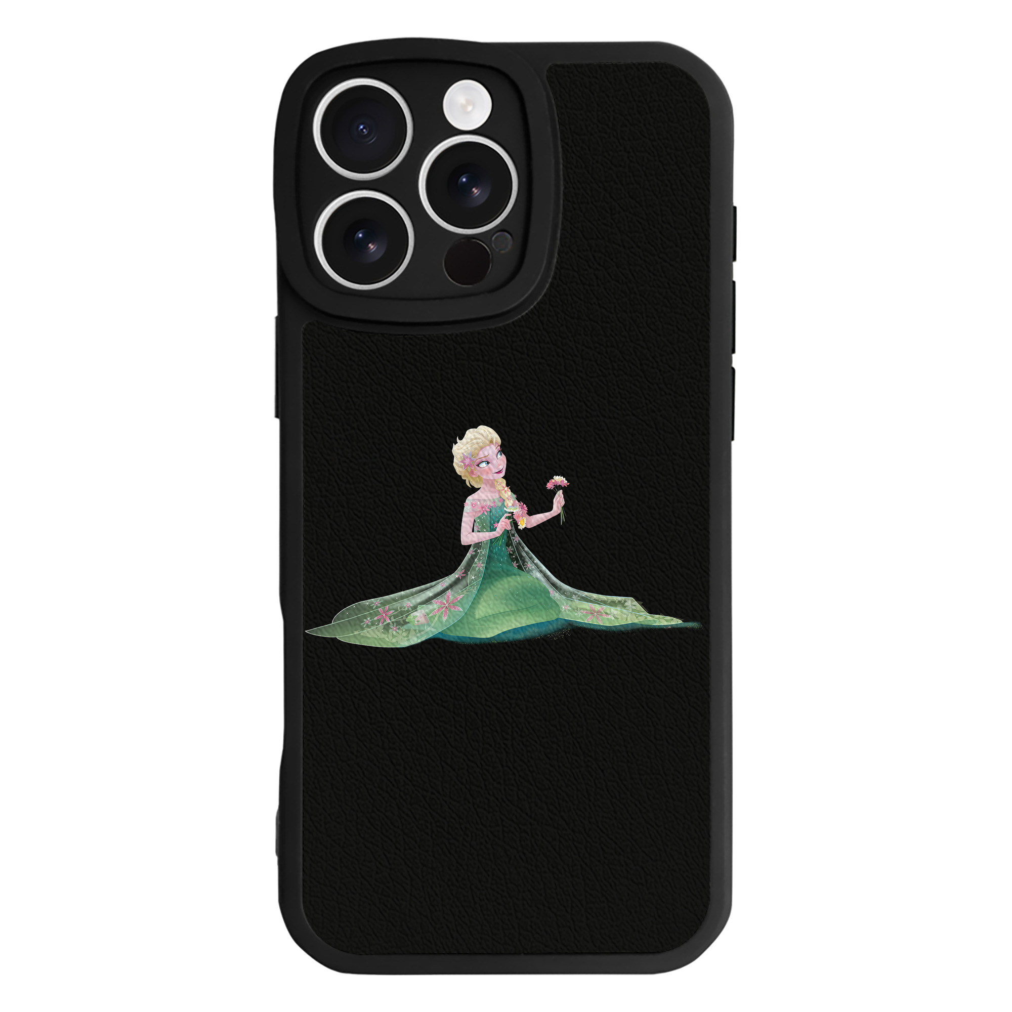 （画像用） アナと雪の女王 アンナ エルサ Frozen Anna Elsa 【iPhone 16シリーズ対応】シリコンスマホケース（レザー調） 材質：シリコン